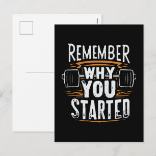 Remember Why you Started Holiday Postcard