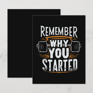 Remember Why you Started RSVP Card