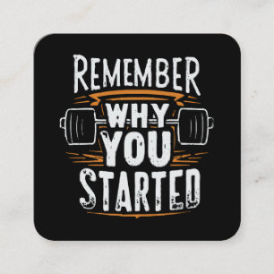 Remember Why you Started Square Business Card