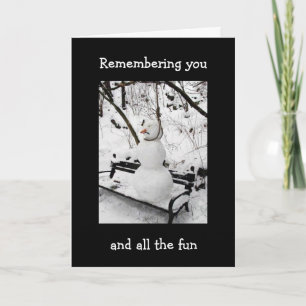REMEMBER YOU AND FUN AT CHRISTMAS HOLIDAY CARD