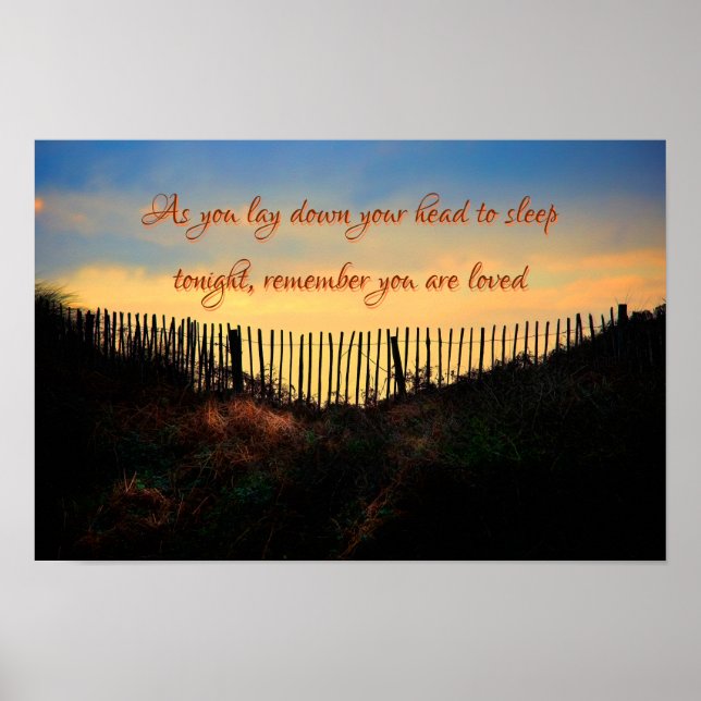 Remember you are loved, Inspirational Quote Poster (Front)