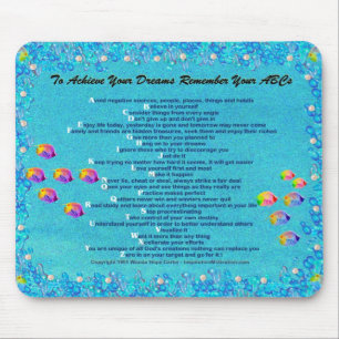 "... Remember Your ABCs" underwater scene Mousepad