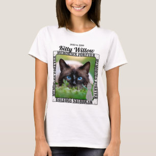 Remember Your Cat Pet Memorial Photo T-Shirt