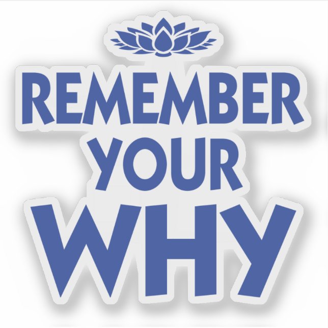 Remember your Why Inspirational Reminder (Front)