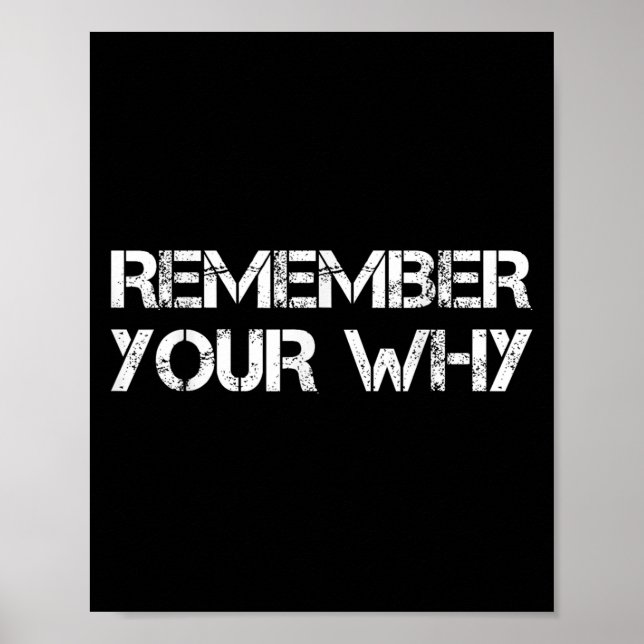 Remember Your Why  Poster (Front)
