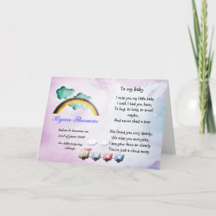 Rememberance card for baby or child