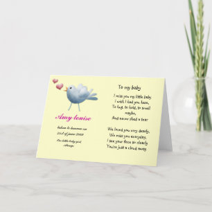 Rememberance card for baby or child