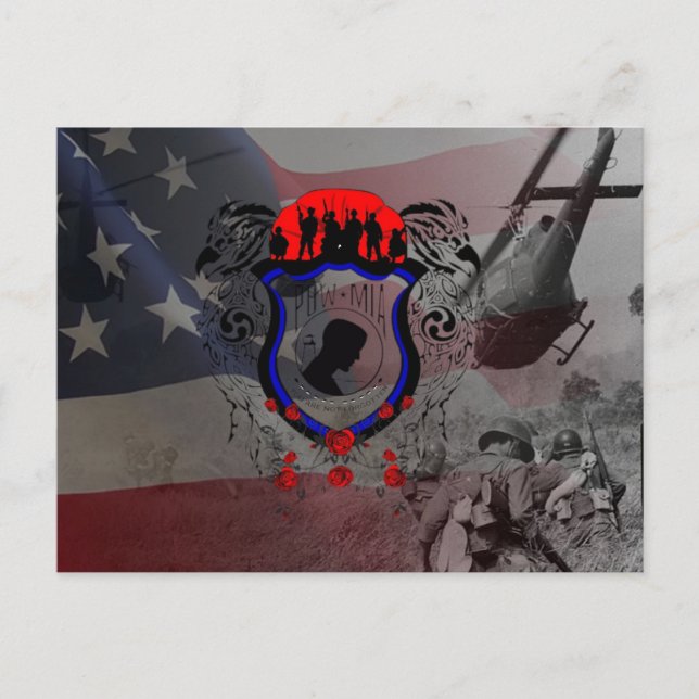Remembere the fallen Viet-Nam Heroes Postcard (Front)