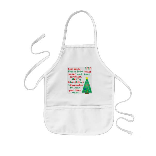 Remembering 2020 Christmas Kids Apron (Front)