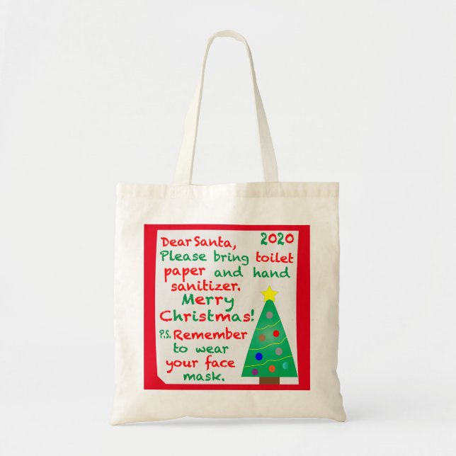 Remembering 2020 Christmas Tote Bag (Front)