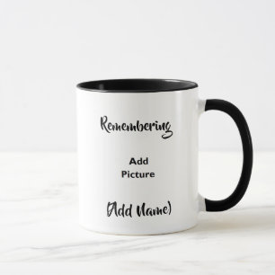 Remembering (Add photo and name) Memorial Mug