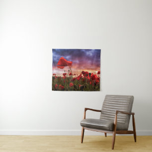 Remembering Field of Poppies Tapestry