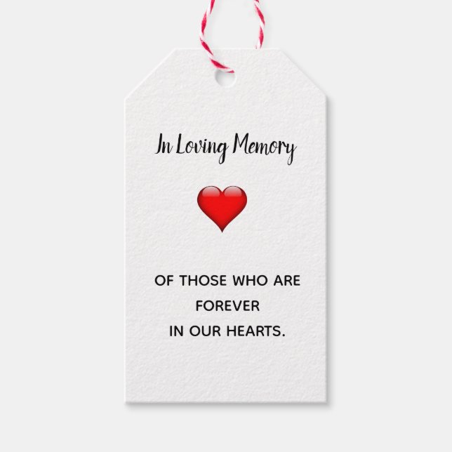 Remembering Loved Ones Save a Seat Tag (Front)