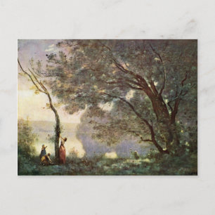 Remembering Mortefontaine By Corot Jean-Baptiste-C Postcard