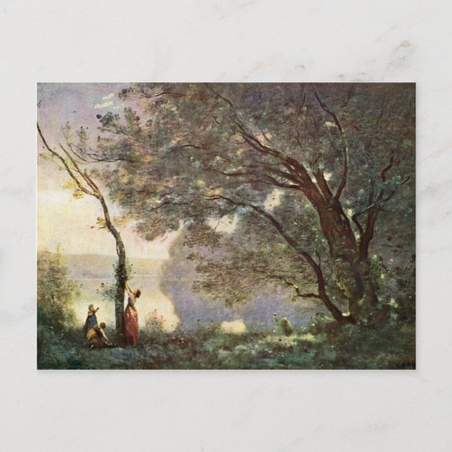 Remembering Mortefontaine By Corot Jean-Baptiste-C Postcard (Front)