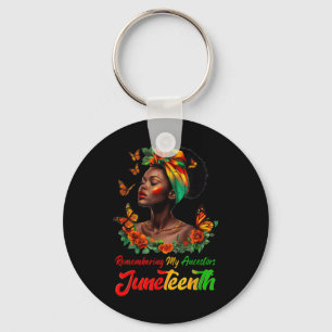Remembering My Ancestors 1865 Juneteenth Women Fre Key Ring