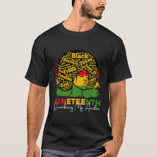 Remembering My Ancestors Junenth Celebrate Black T-Shirt