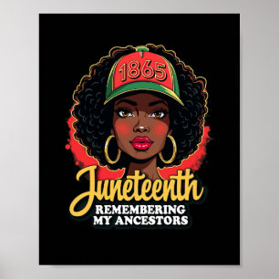 Remembering My Ancestors Juneteenth Black Month Poster