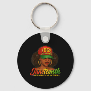 Remembering My Ancestors Juneteenth Celebrate Blac Key Ring