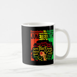 Remembering My Ancestors Juneteenth Natural Hair B Coffee Mug