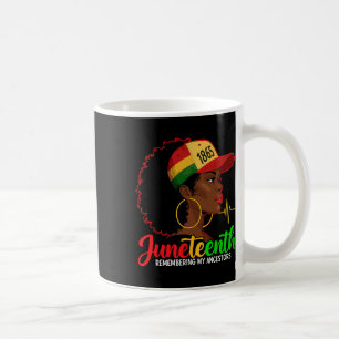 Remembering My Ancestors Juneteenth Natural Hair B Coffee Mug