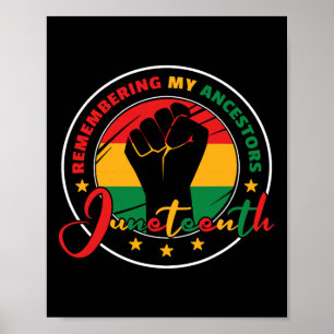Remembering My Ancestors - Juneteenth Poster