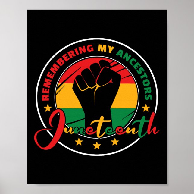 Remembering My Ancestors - Juneteenth  Poster (Front)