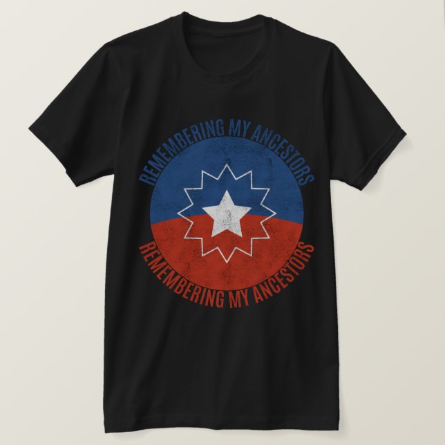 Remembering My Ancestors Juneteenth T-Shirt (Design Front)