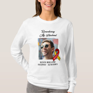 Remembering My Husband Lost to Covid Memorial T-Shirt