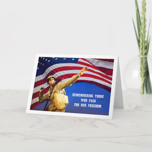 Remembering Our Heroes Memorial Day Greeting Cards (Front)