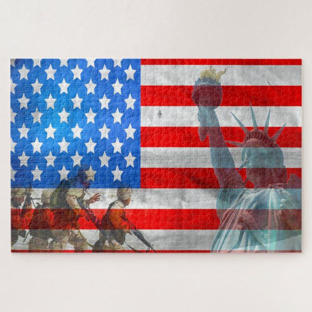 Remembering our Vetrans world war Two Jigsaw Puzzl Jigsaw Puzzle (Horizontal)