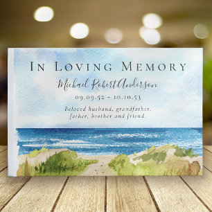 Remembrance Beach Ocean Memorial Funeral Guest Book