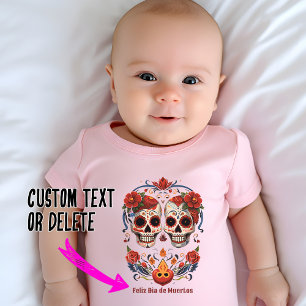  🌹Remembrance Blooms: Dia de Muertos Tribute 🌹 Baby Bodysuit