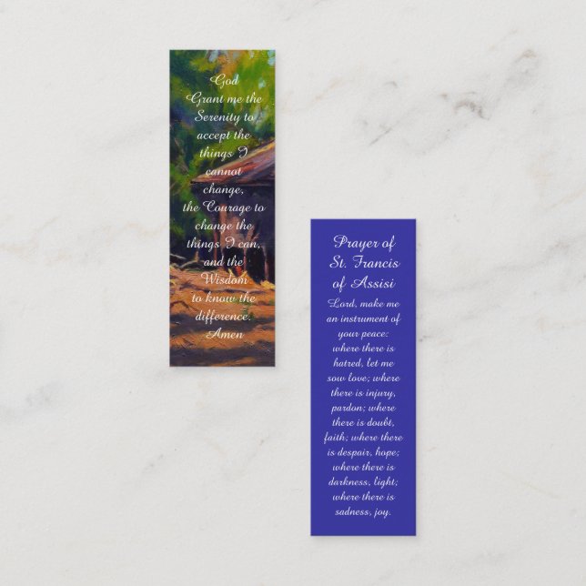 Remembrance Book Mark Prayer Card (Front/Back)