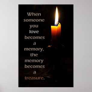 Remembrance Candle Poster