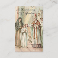 Remembrance Confirm Confirmation Girl Holy Card --