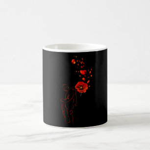 Remembrance Day Canada Red Poppy Lest We Forget Coffee Mug
