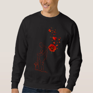 Remembrance Day Poppy Lest We Forget Canada Sweatshirt