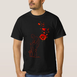 Remembrance Day Poppy Lest We Forget Canada T-Shirt