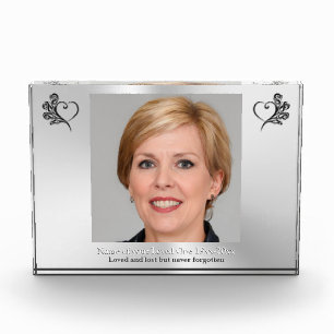 Remembrance for Loved One, Heart and Roses, Photo