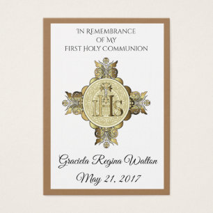 Remembrance Holy Card Chalice First Holy Communion