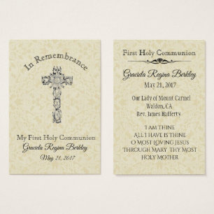 Remembrance Holy Card Child First Holy Communion