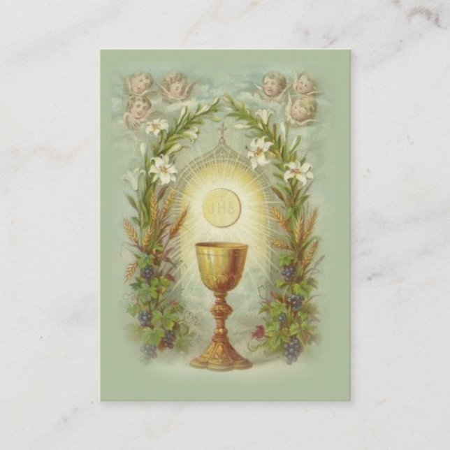 Remembrance Holy Card for First Holy Communion (Front)