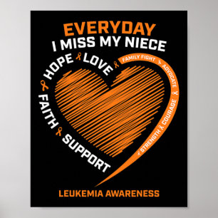 Remembrance Loving Memory Of My Niece Leukaemia Aw Poster