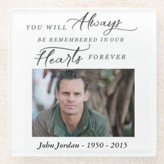 Remembrance Memorial Photo Coaster