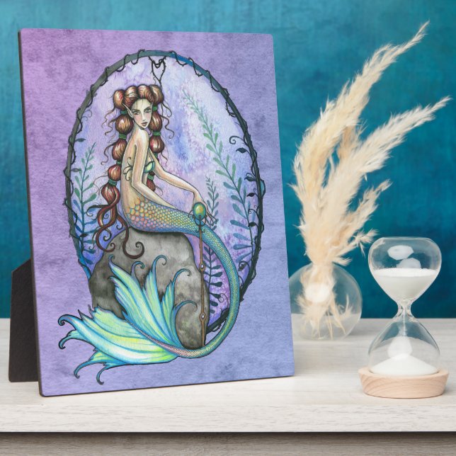 Remembrance Mermaid Photo Plaque Self Standing (Side)