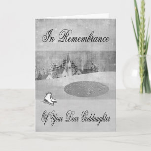Remembrance Of Goddaughter Christmas greeting card