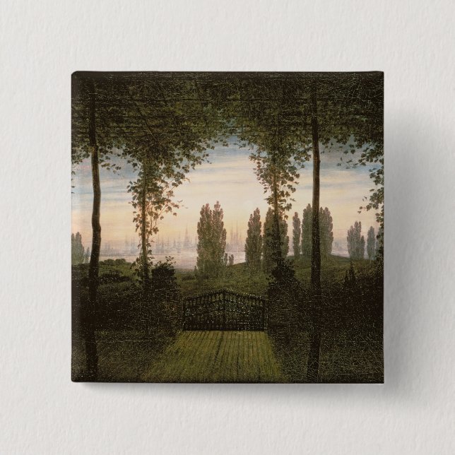 Remembrance of Johann Bremen 15 Cm Square Badge (Front)