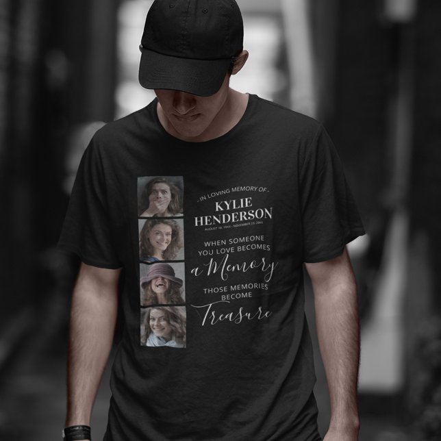 Remembrance Photo Collage Memorial T-Shirt (Creator Uploaded)