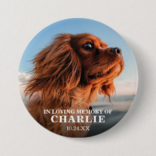 Remembrance Photo Memorial Pet Button